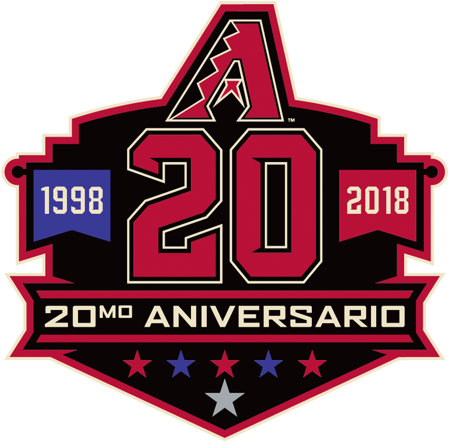 Arizona Diamondbacks 2018 Anniversary Logo iron on paper